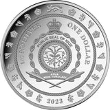 Niue 2023 $1 King Charles III Coronation Gold Plated 1oz Silver Proof Low Mint 1000
