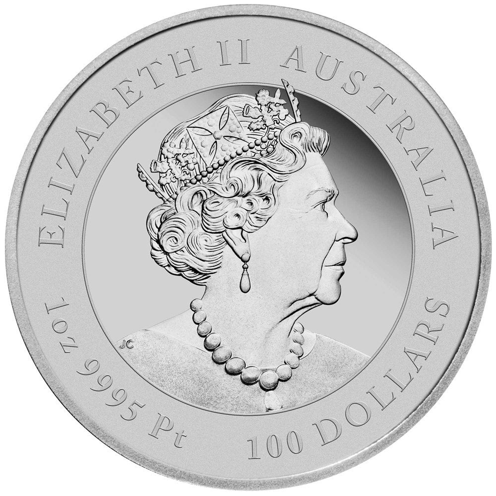Australia 2022 $100 Lunar Year of the Tiger 1oz Platinum Proof Coin