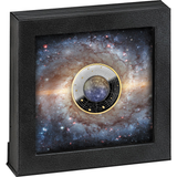 Cameroon 2021 500 Francs Silver Ruthenium Proof Coin - Solar System Series - Mercury with Magnifying Lens Coloured
