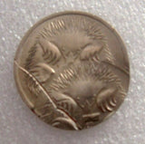 Australia 1975 5 Cent Error Double Strike Uncirculated Twin Echidna