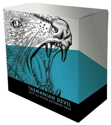 Niue 2019 $1 Tasmanian Devil $1 1oz Antique Silver