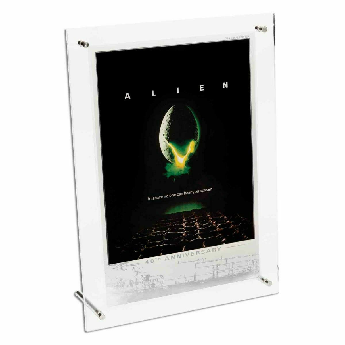 2019 Alien 40th Anniversary 1979 Movie Poster Silver Foil Perth Mint