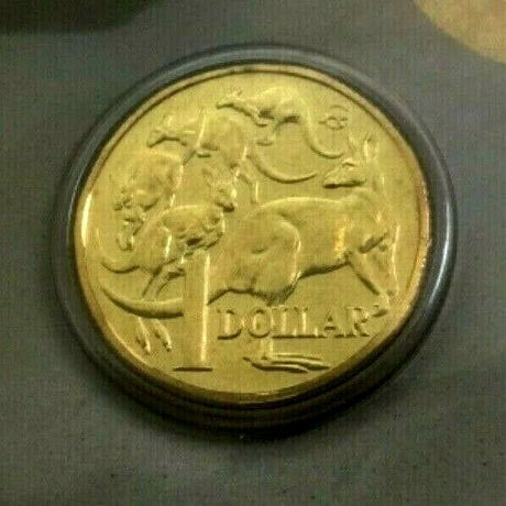 Australia 2009 $1 Uncirculated Mob of Roos Master Mintmark Carded Unfolded