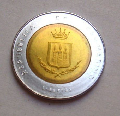 San Marino 1983 500 Lire Uncirculated Bi-Metal