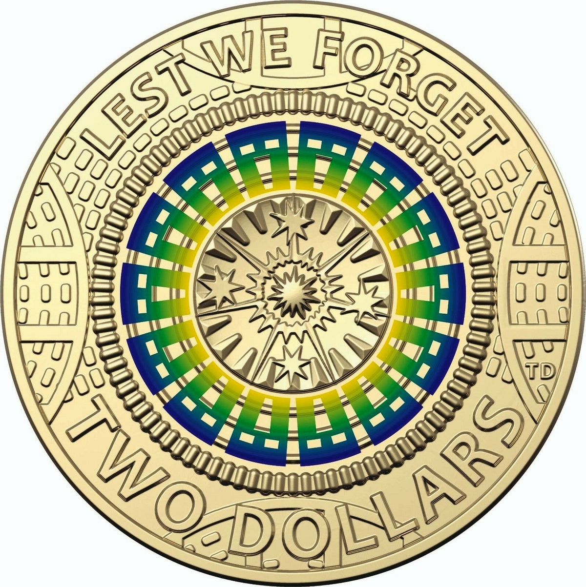Australia 2018 $2 Coloured Uncirculated 30th Anniversary ANZAC