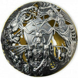 Samoa 2021 $5 Heaven and Hell 2 Oz Antiqued Silver Reverse hell