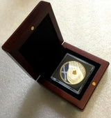 Australia 2004 $5 Eureka Stockade Coloured Uncirculated  in Quadrum Capsule Volterra Case