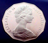 Australia 1971 50 Cent Proof Coat of Arms