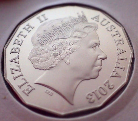 Australia 2013 50 Cent Proof Coat of Arms