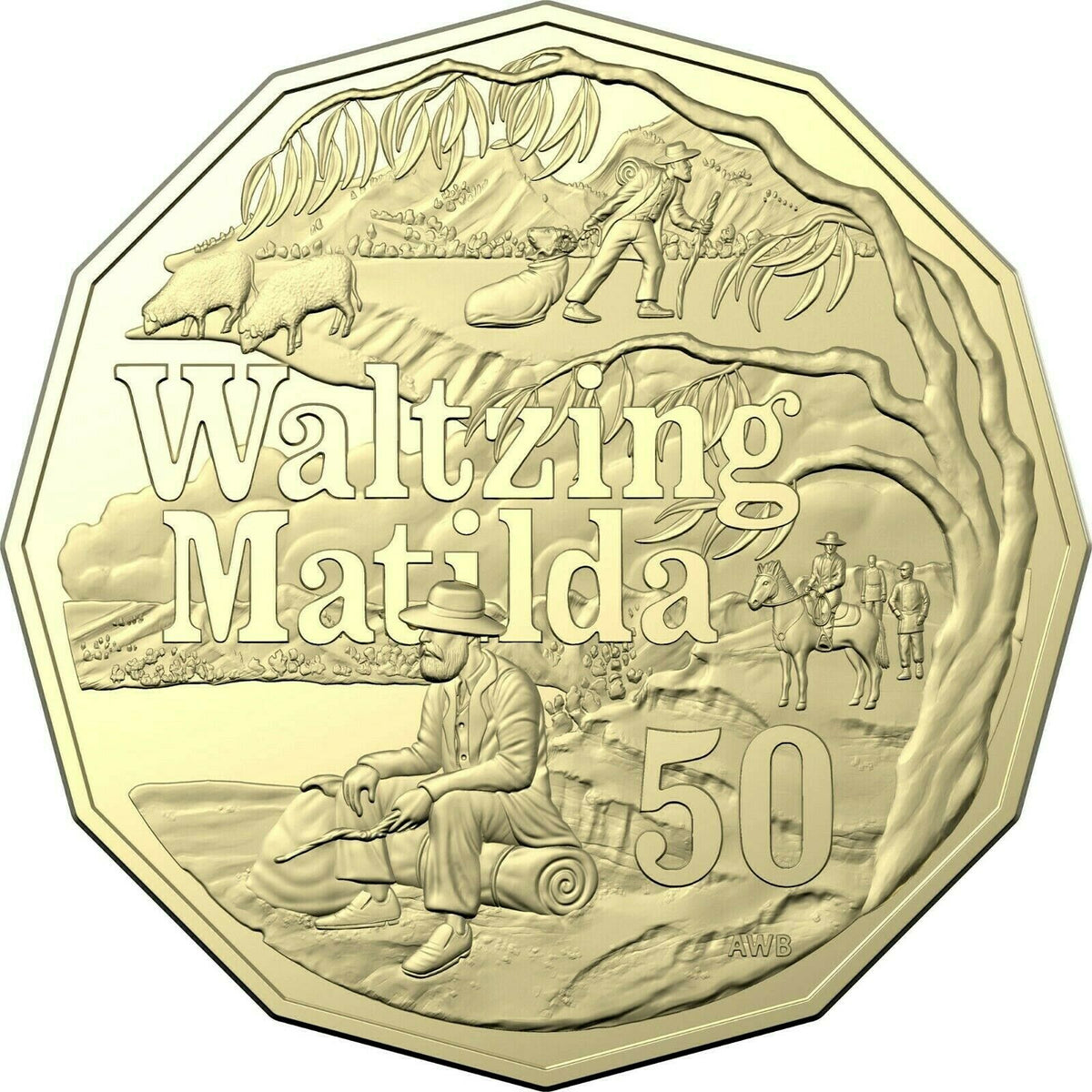Australia 2020 50 Cent Uncirculated Banjo Paterson's - Waltzing Matilda