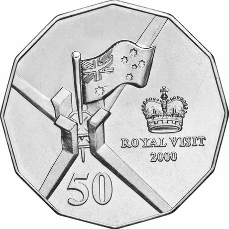 Australia 1966 – 2019 50 Cent Uncirculated Queen Elizabeth II Portrait 7-coin collection