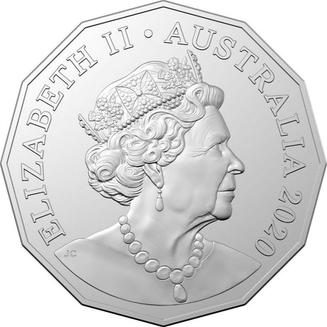 Australia 2020 50 Cent Coloured Uncirculated 60 Years of Supercars 1998 Holden VS Commodore