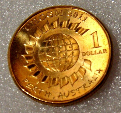 Australia 2011$1 Perth CHOGM ex Royal Australian Mint Roll Uncirculated