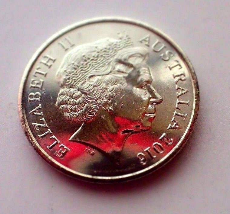 Australia 2016 5 Cent Uncirculated Queen's Head Obverse ex Bag Echidna