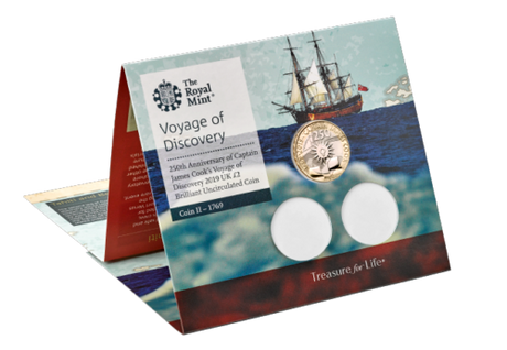 United Kingdom 2019 £2 Voyage of Discovery 250th Anniversary BU Sealed Coin Pack
