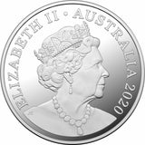Australia 2020 $1 Fine Silver Proof Qantas Centenary 1/2 Oz