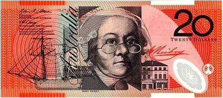 Australia 2013 $20  Stevens/Parkinson AA13 & DA13 Matching Serials Uncirculated Banknotes