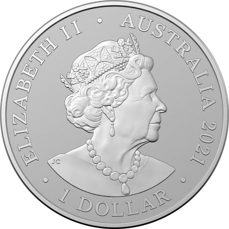Australia 2020 $1 Spinner Dolphin Silver Proof High Relief