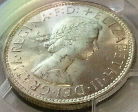 Australia 1959 Florin Uncirculated 'Emu's Egg' PCGS MS63