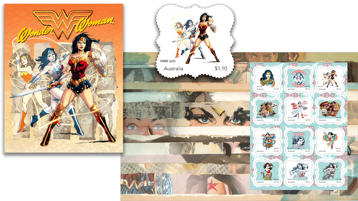 Australia 2020 Wonder Woman Stamp Pack