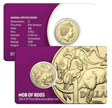 Australia 2015 $1 Uncirculated B Brisbane Mintmark Mob of Roos Limited Mintage 10,000