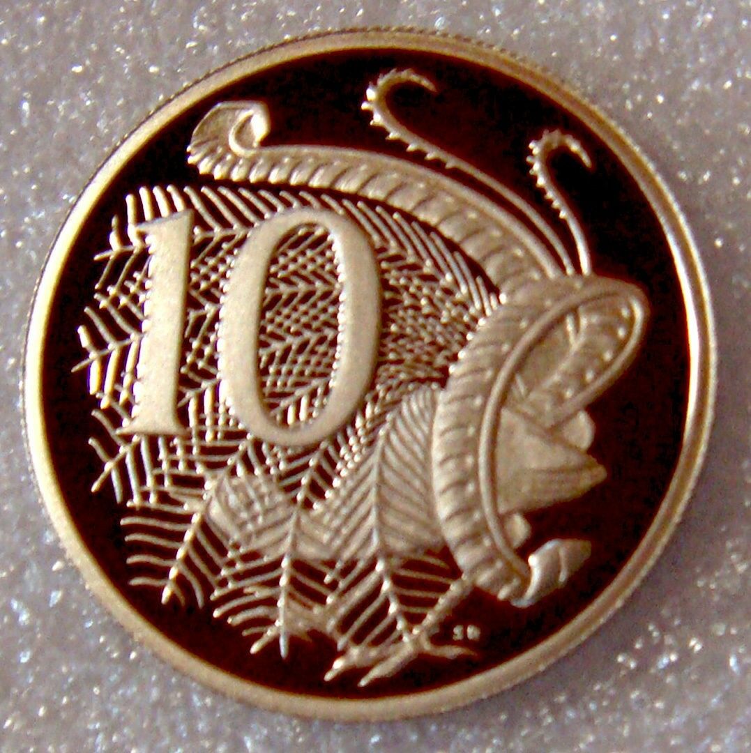Australia 1995 10 Cent Proof Lyrebird