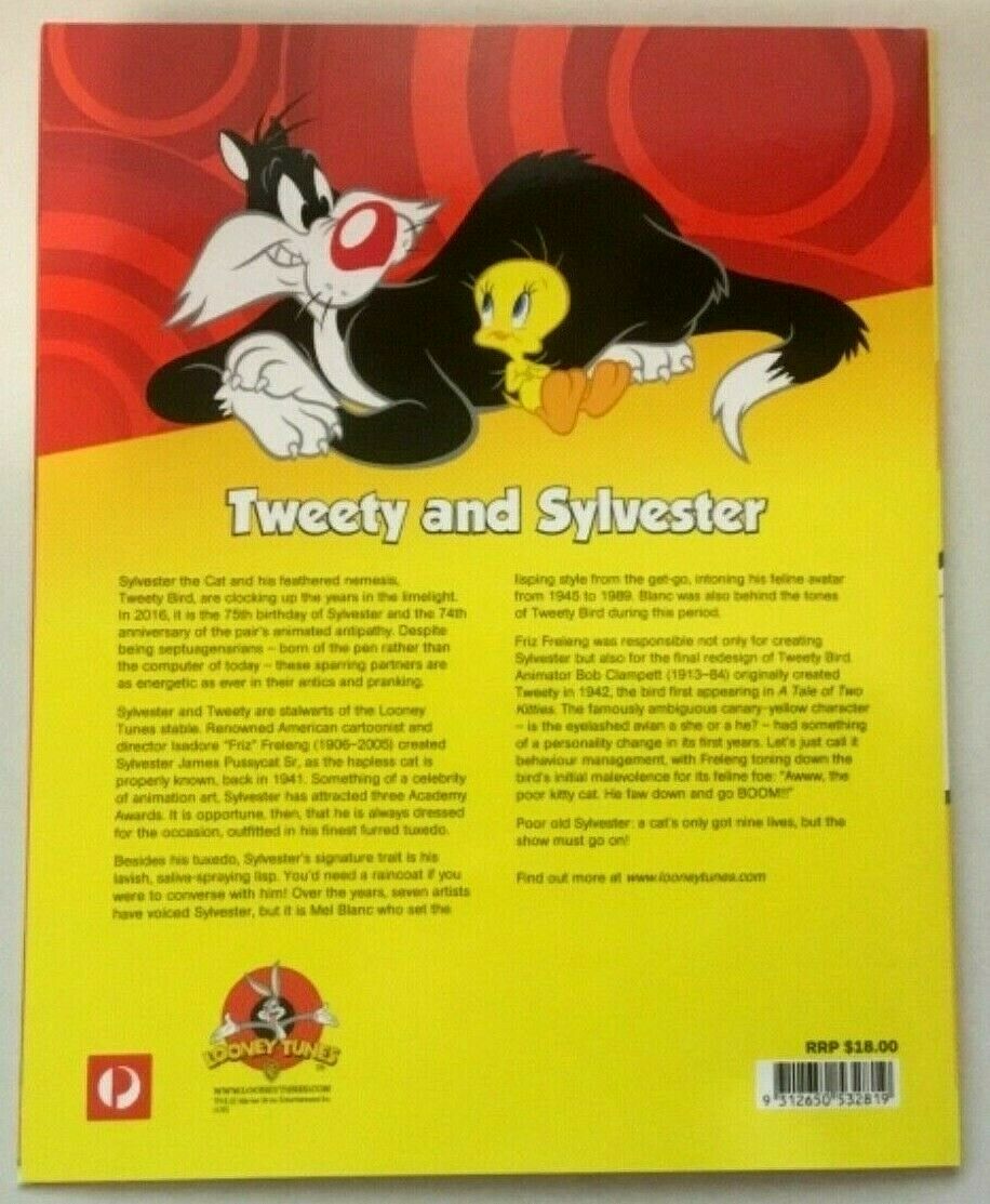 Australia 2015 Tweety and Sylvester Stamp Folder 16 x Stamps 16 x Tabs MUH MNH