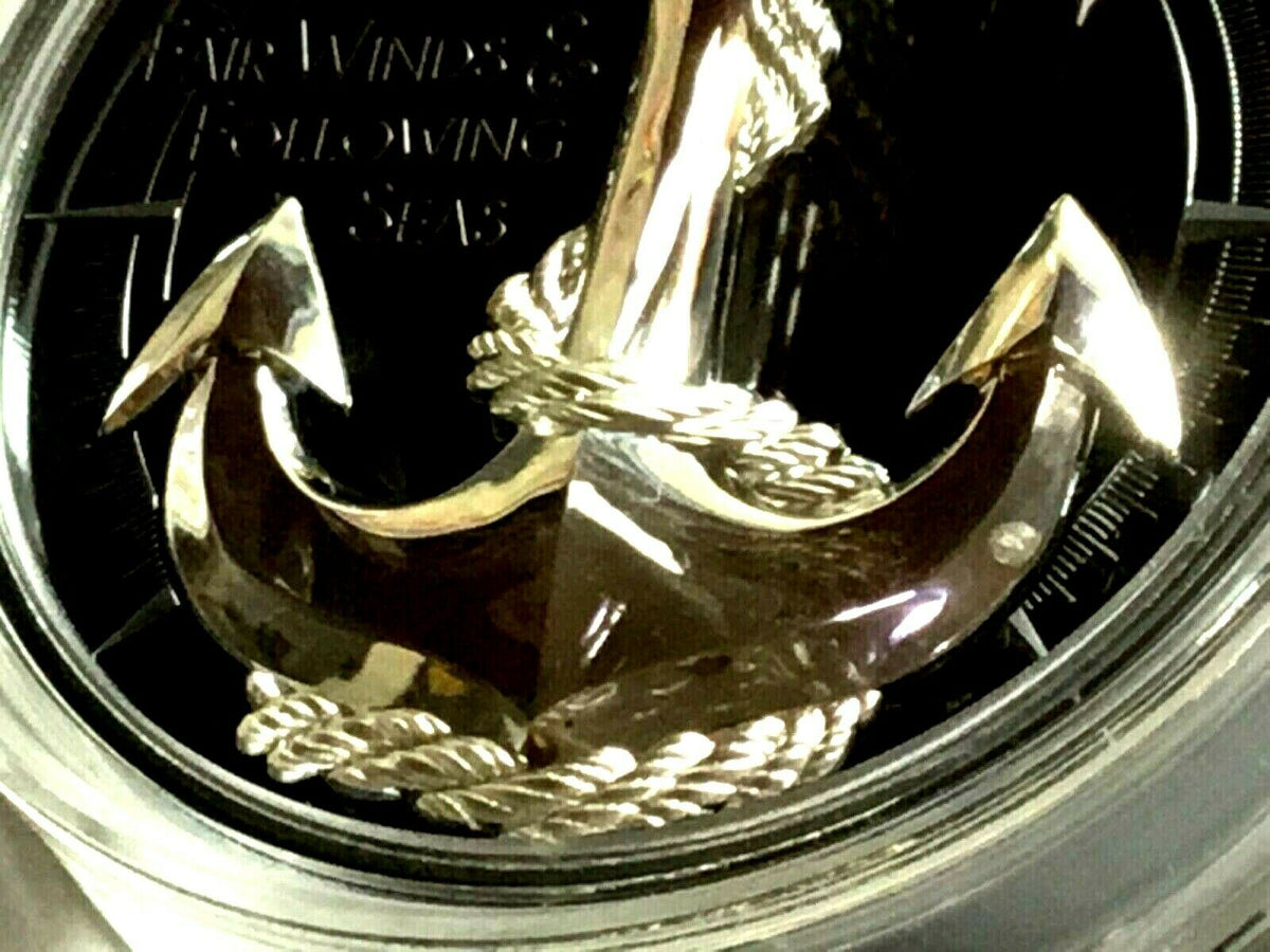 Cook Islands 2019 $10 Black Proof Anchor Fair Winds & Following Seas High Relief 2 Oz Silver