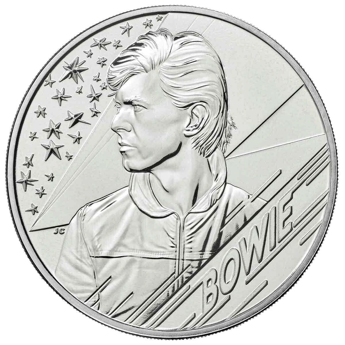 United Kingdom 2020 £5 Brilliant Uncirculated David Bowie Set of 4 Coin Pack