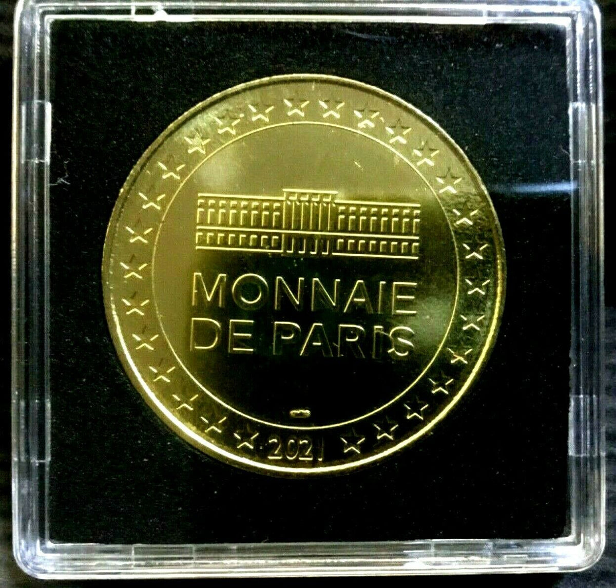 France 2021 The Little Prince Mini-Medal Yellow Metal 34mm Quadrum Capsule