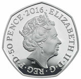 United Kingdom 2016 50p Beatrix Potter Mrs Tiggy Winkle Silver Proof