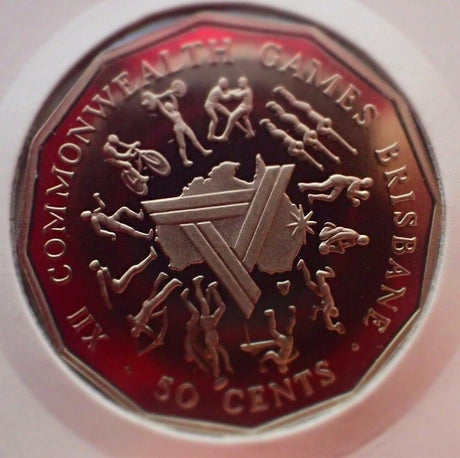 Australia 1982 50 Cent Proof Commonwealth Games