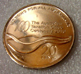 Australia 2010 20 Cent Uncirculated ATO Australian Taxation Office ex Roll
