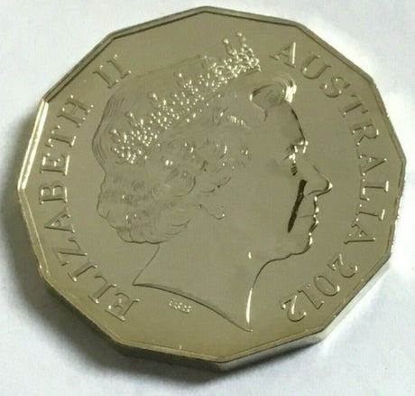 Australia 2012 50 Cent Uncirculated Hypermetal Colour Coat of Arms