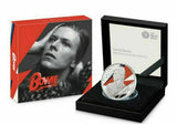 United Kingdom 2020 £2 David Bowie Silver Proof Coin comes housed in its original, specially Ziggy Stardust themed Royal Mint presentation box.