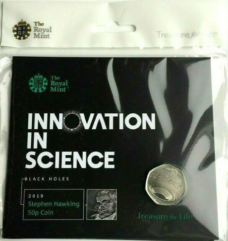United Kingdom 2019 50p Celebrating the Life of Stephen Hawking BU Coin Pack