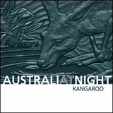 Niue 2019 $1 Australia at Night Kangaroo 1oz Silver Black Proof