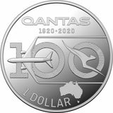 Australia 2020 $1 Fine Silver Proof Qantas Centenary 1/2 Oz