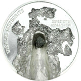 Cook Islands 2020 $5 Viñales Vinales Meteorite Impact UHF Ultra High Relief Silver