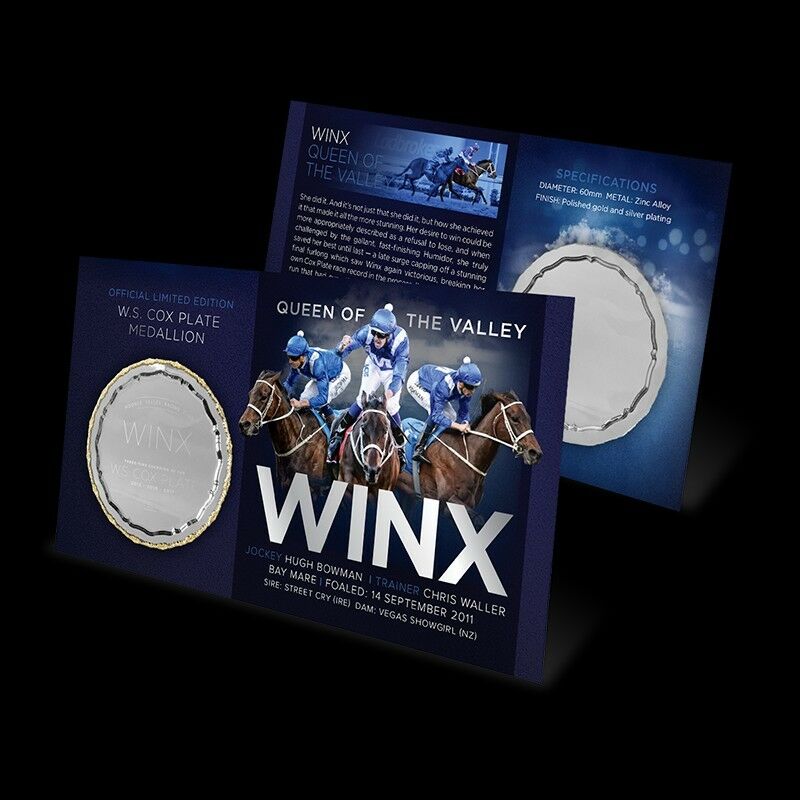 Australia 2017 Winx 'Queen of the Valley' Stamp and Medallion Cover / PMC