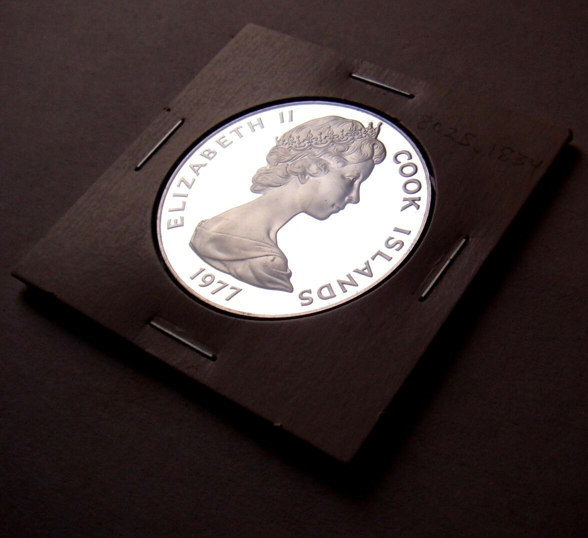 Cook Islands 1977 $5 Proof Atiu Swiftlet Silver