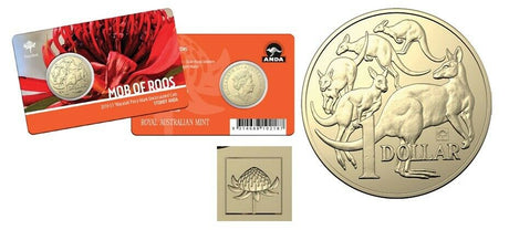 Australia 2019 $1 Uncirculated ANDA Warratah Privy Mark 3000 Made Jody Clark Effigy