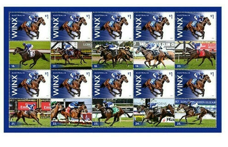 Australia 2018 Official Winx Special 26 Consecutive Wins Stamp Pack