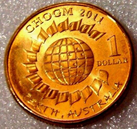 Australia 2011 $1 Perth CHOGM  Uncirculated ex Royal Australian Mint Roll