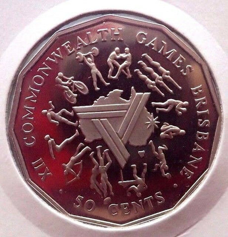 Australia 1982 50 Cent Proof Commonwealth Games