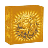 Tuvalu  2021 $100 Proof Laughing Buddha 1 Oz Gold & Jade Coin