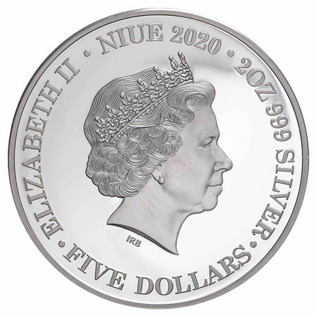 Niue 2020 $5 Proof Ned Kelly 2oz Silver Coin Obverse
