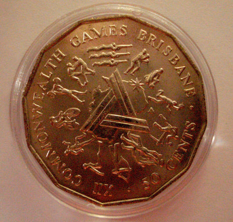Australia 1982 50 Cent Uncirculated Commonwealth Games ex Roll