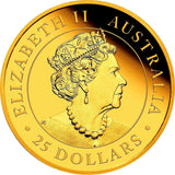 Australia 2021 $25 Proof Kangaroo 1/4oz Gold