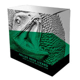 Niue 2020 $1 Frilled Neck Lizard High Relief 1oz Antique Silver